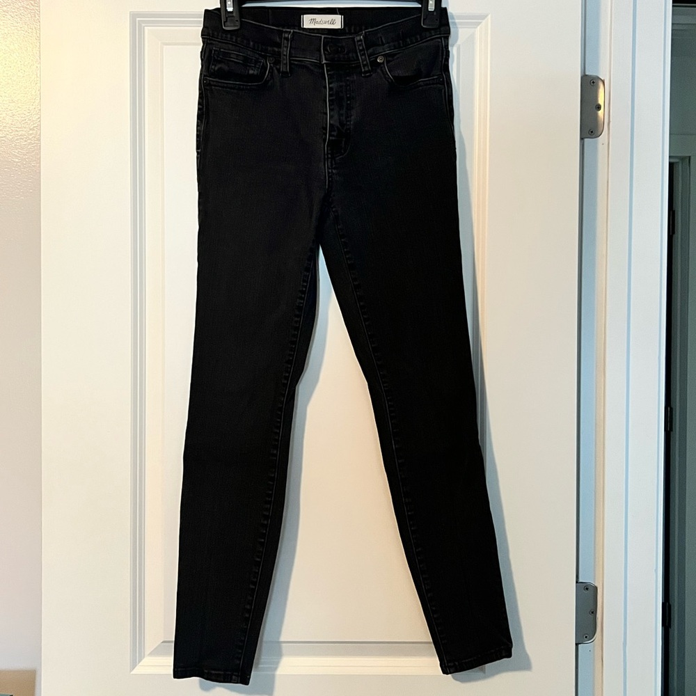 Black madewell skinny jean; great condition